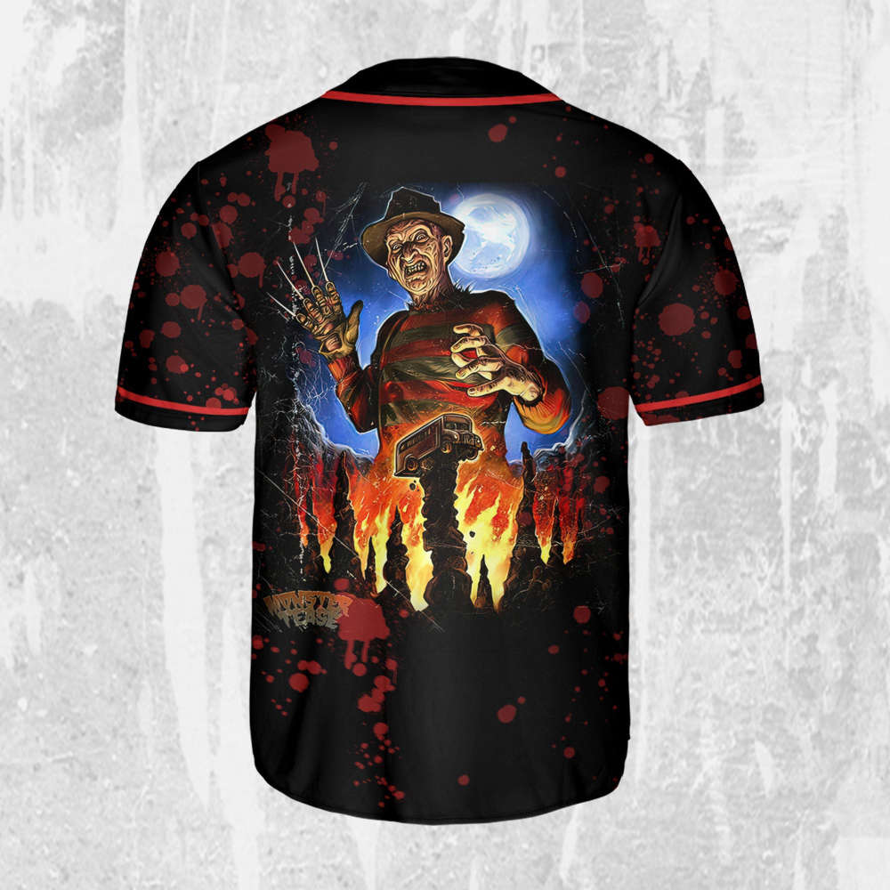 Personalize Freddy Krueger Monster Tease Jersey, Horror Jersey, Freddy Baseball Jersey - lylyprint.com