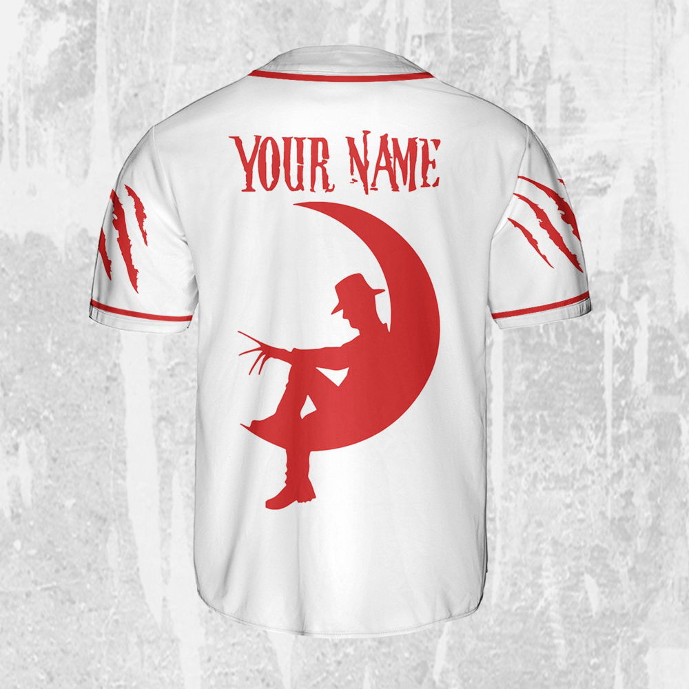 Personalize Freddy Krueger ScreamWorks Never Sleep Again Jersey, Freddy Baseball Jersey - lylyprint.com