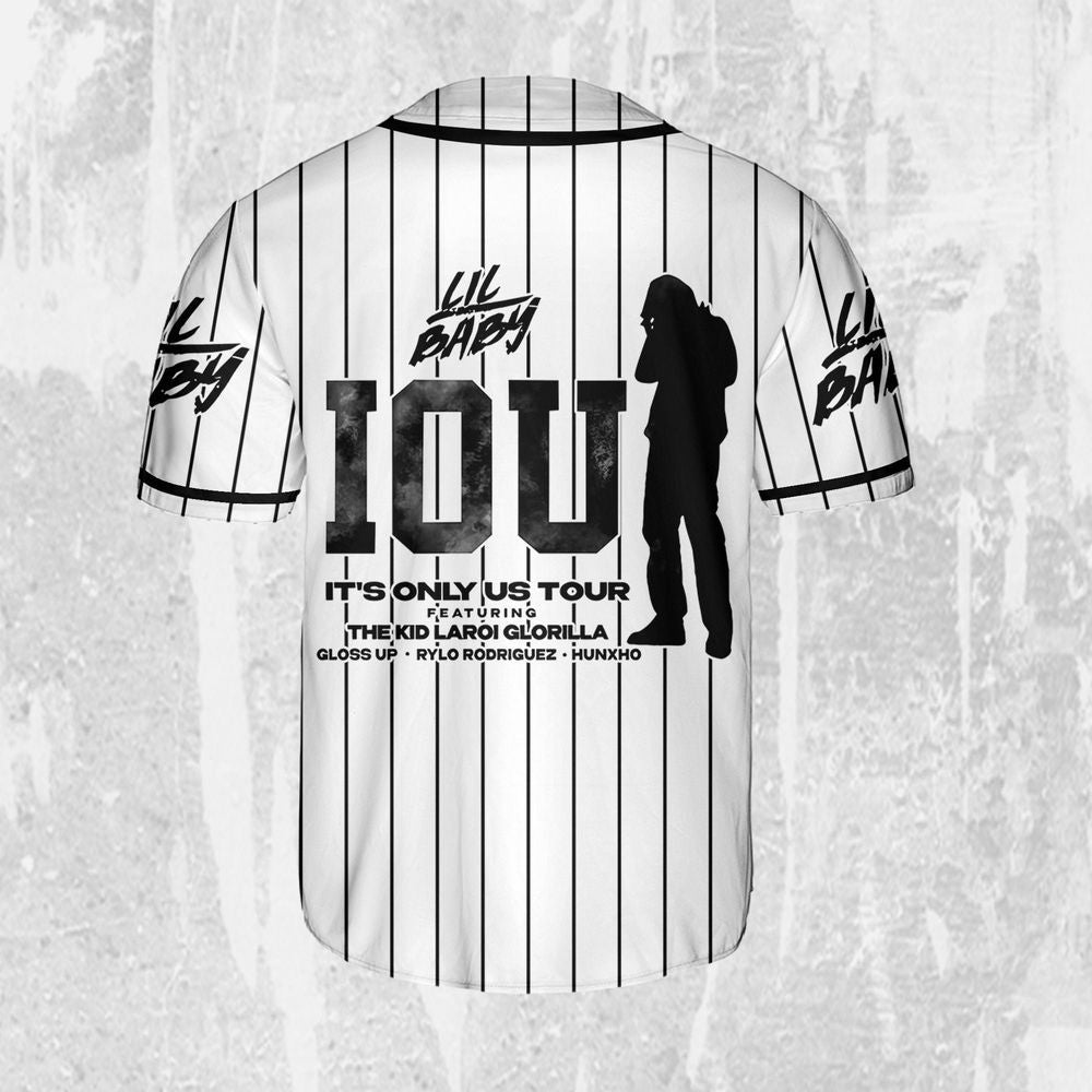 Personalize Lil Baby It's Only Us Jersey, Lil Baby Baseball Jersey, Lil Baby Rap Jersey - lylyprint.com