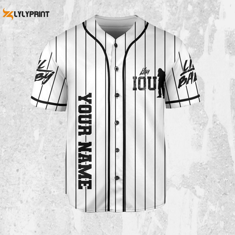 Personalize Lil Baby It's Only Us Jersey, Lil Baby Baseball Jersey, Lil Baby Rap Jersey - lylyprint.com