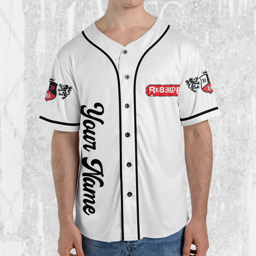 Personalize Soy Rebelde Tour White Jersey, RBD Baseball Jersey For Men Women - lylyprint.com