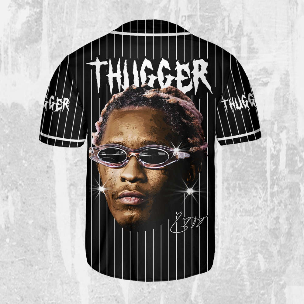Personalize Young Thug Black And White Jersey, Young Thug Baseball Jersey - lylyprint.com