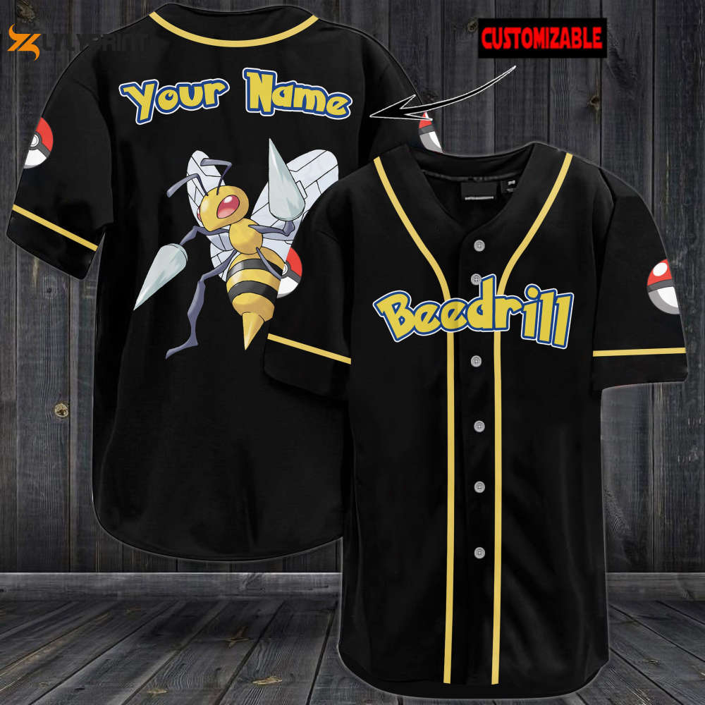 Personalized Beedrill Baseball Jersey - lylyprint.com