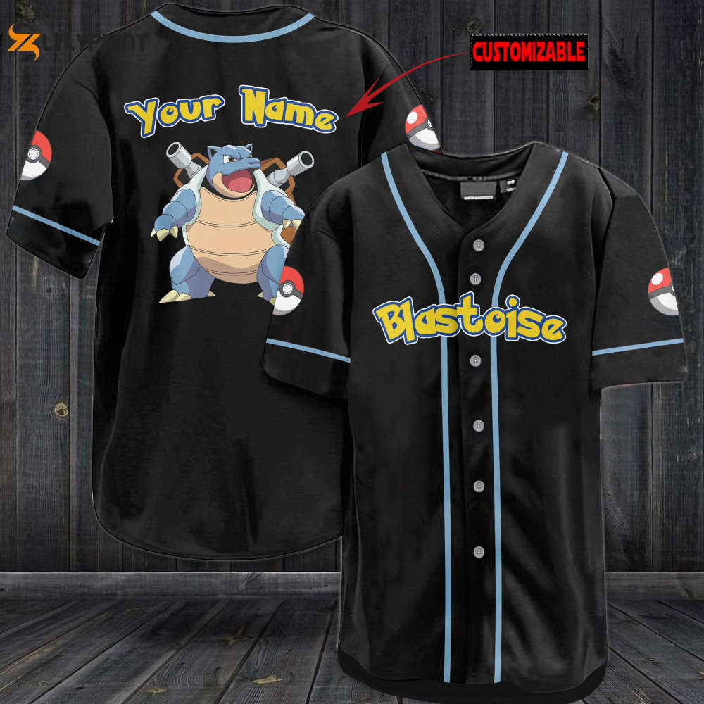 Personalized Blastoise Baseball Jersey - lylyprint.com