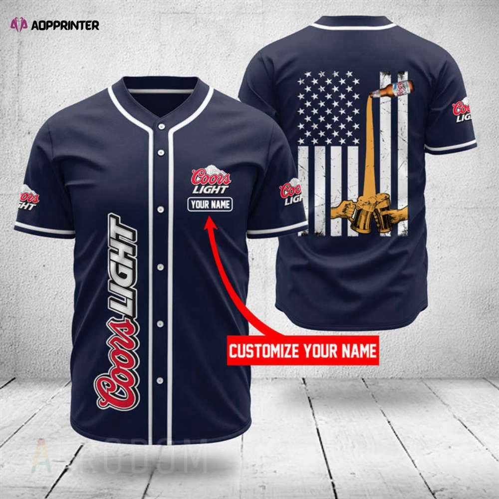 Personalized Coors Light Baseball Jersey - Aopprinter