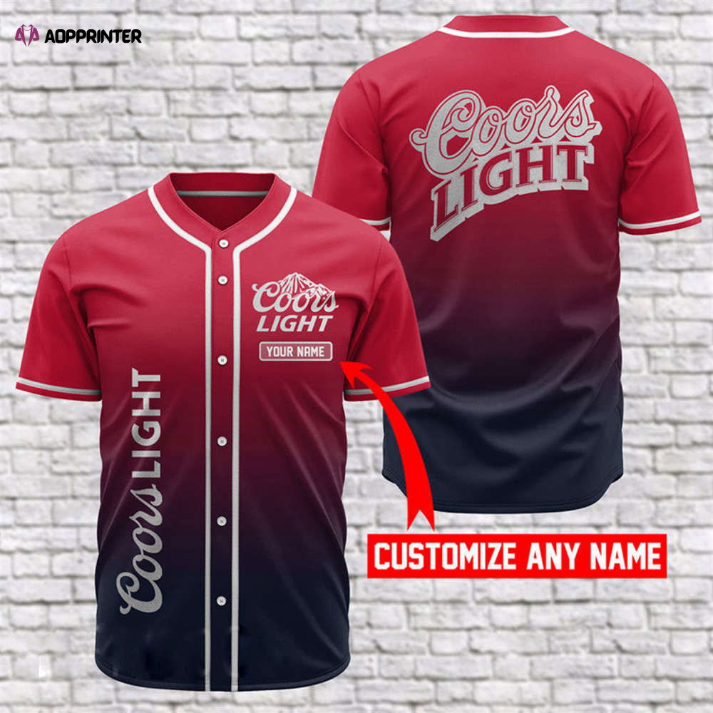 Custom Coors Light Baseball Jersey: Personalized Team Gear - Aopprinter