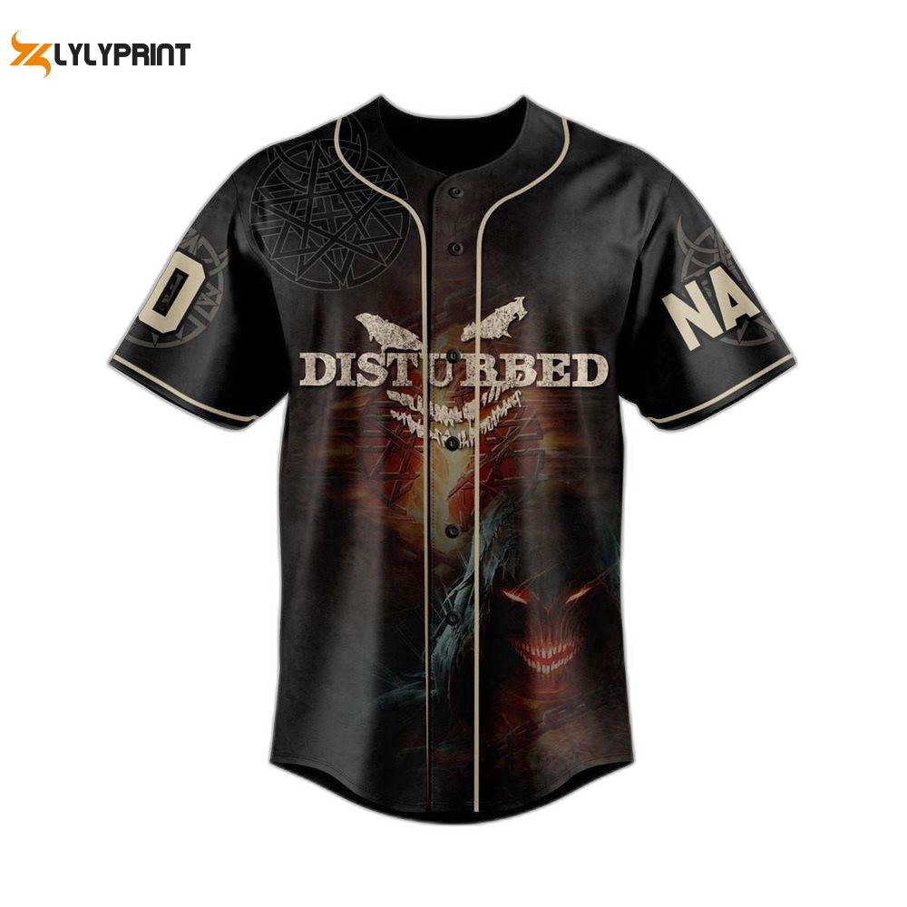 Personalized Distubbed Baseball Jersey For Men Women - lylyprint.com