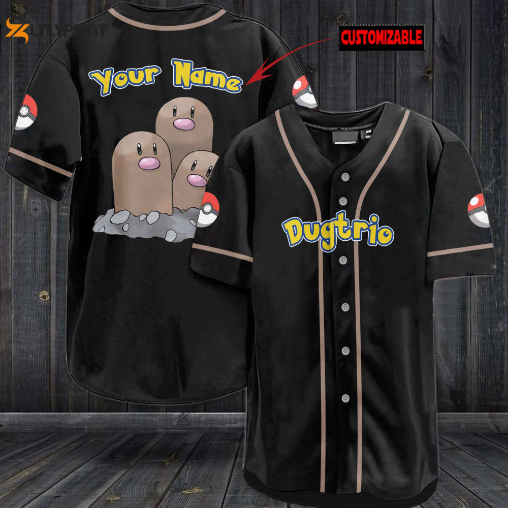 Personalized Dugtrio Baseball Jersey - Gift for Men Women - lylyprint.com