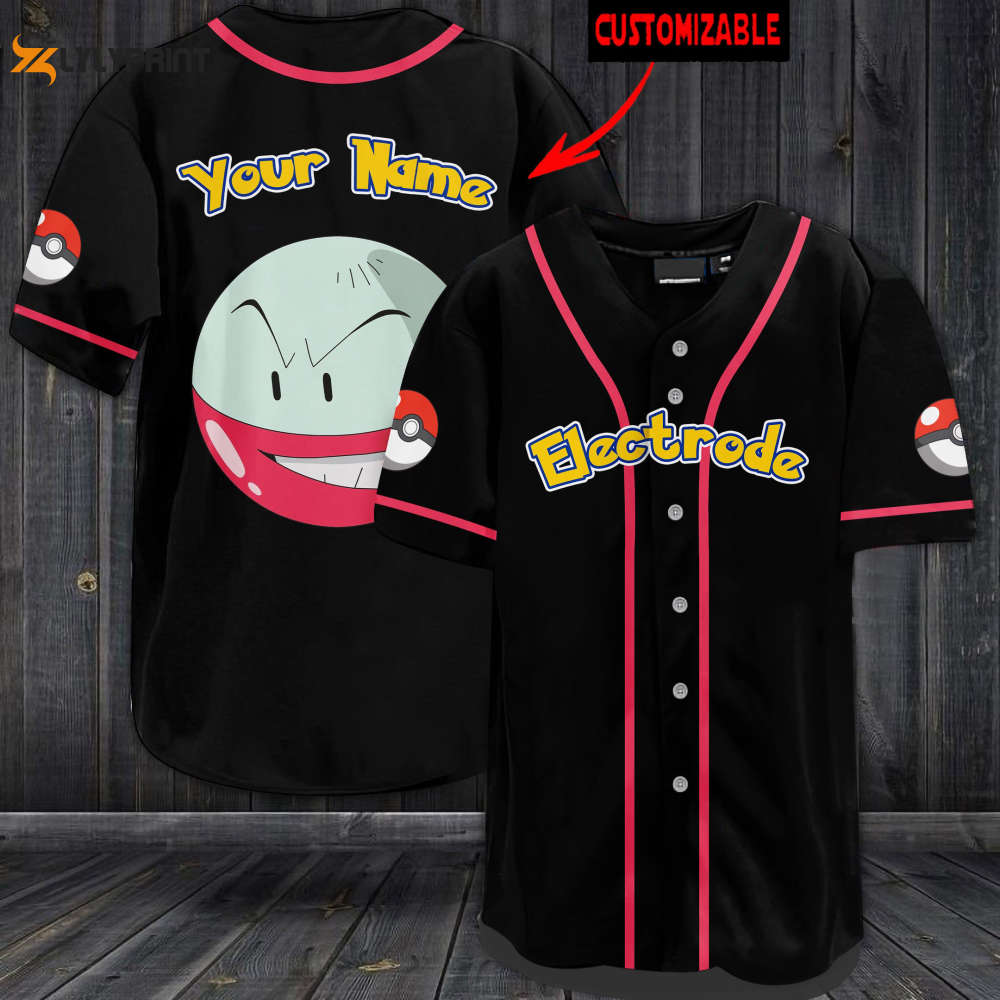 Personalized Electrode Baseball Jersey - lylyprint.com