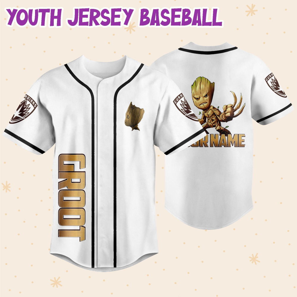 Personalized Groot Awesome Love Life Baseball Jersey - lylyprint.com