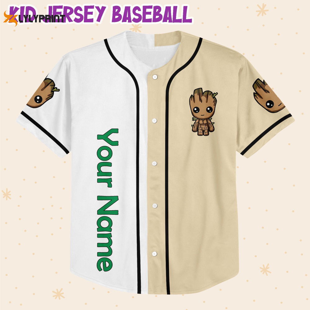 Personalized Groot Cutest In The Galaxy Baseball Jersey - lylyprint.com
