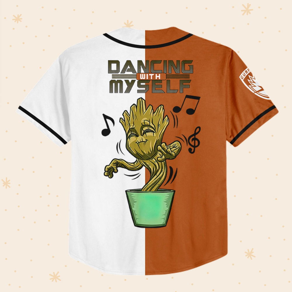 Personalized Groot Dancing With Myself Baseball Jersey - lylyprint.com