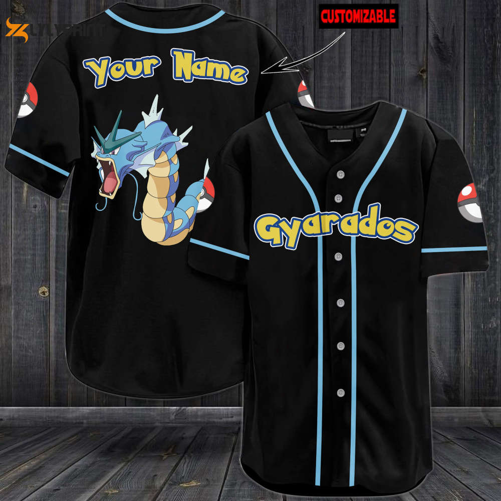 Personalized Gyarados Baseball Jersey - lylyprint.com