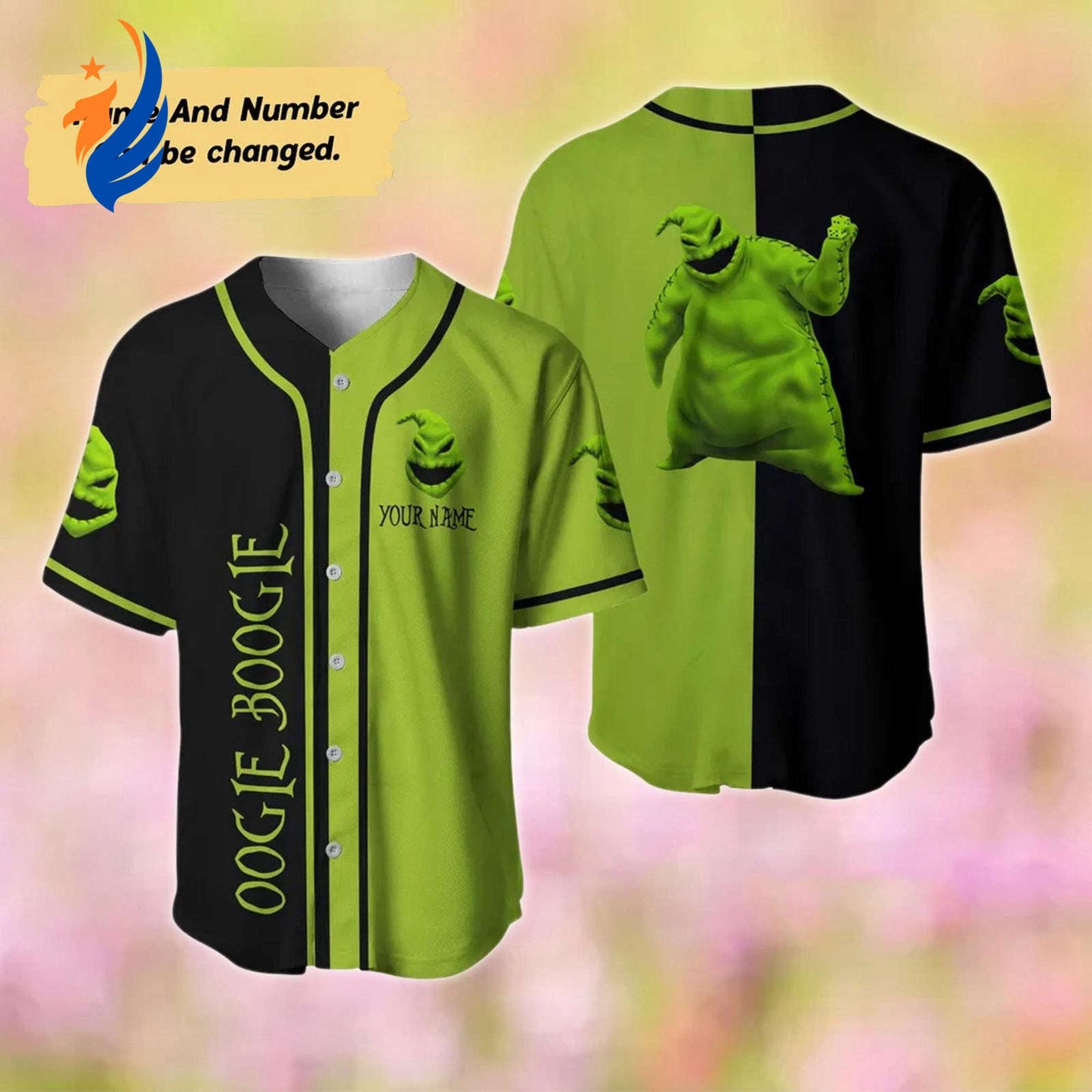 Spooky Personalized Halloween Oogie Boogie Baseball Jersey - Nightmare Before Christmas Baseball Shirt: Horror Shirt - Bafud