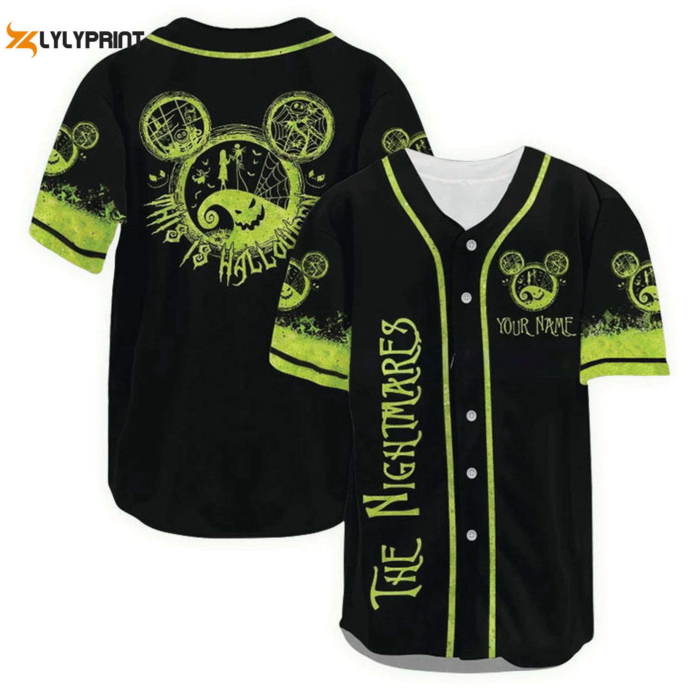 Personalized Jack Skellington This Is Halloween Baseball Jersey - Gift for Men Women - Gift for Men Women - lylyprint.com