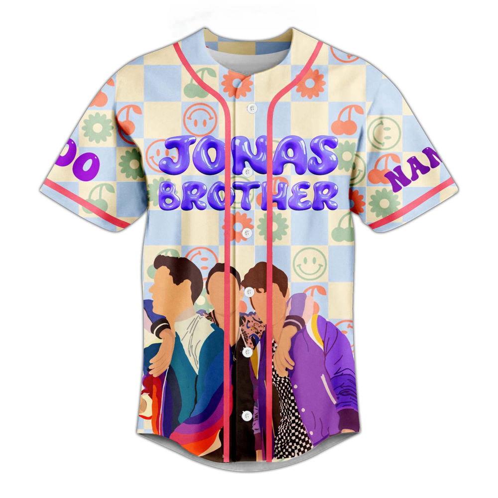 Personalized Jonas Brothers Baseball Jersey - Tour Shirt & Music Merch for Fans - Aopprinter