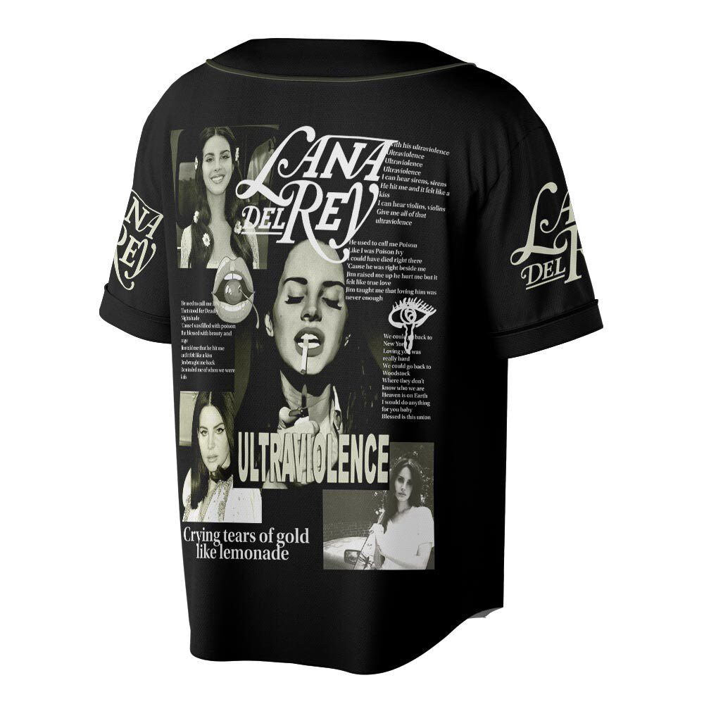 Personalized Lana Del Rey Music Baseball Jersey For Men Women - lylyprint.com