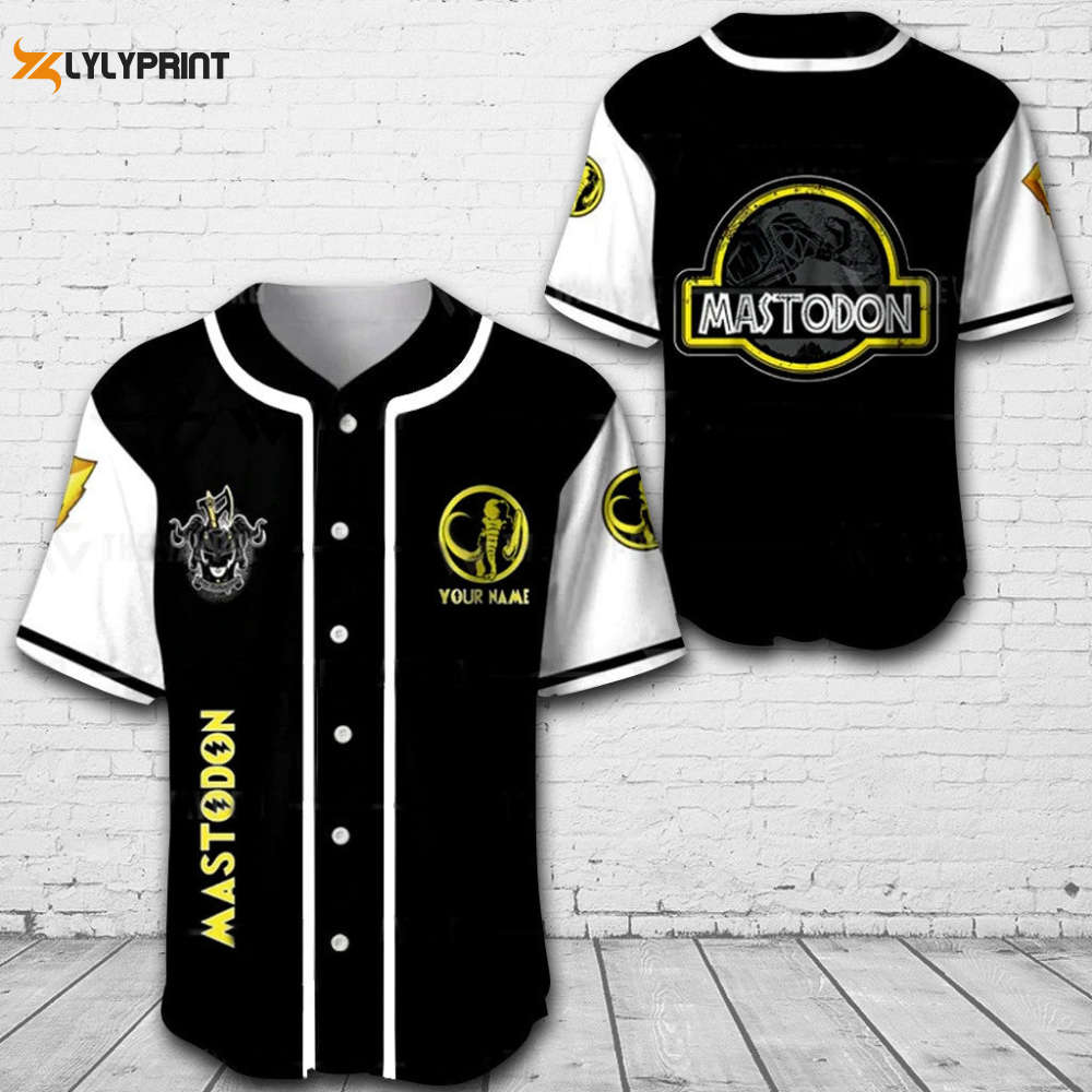 Personalized Mastodon Power Rangers All Over Print Unisex Baseball Jersey - lylyprint.com