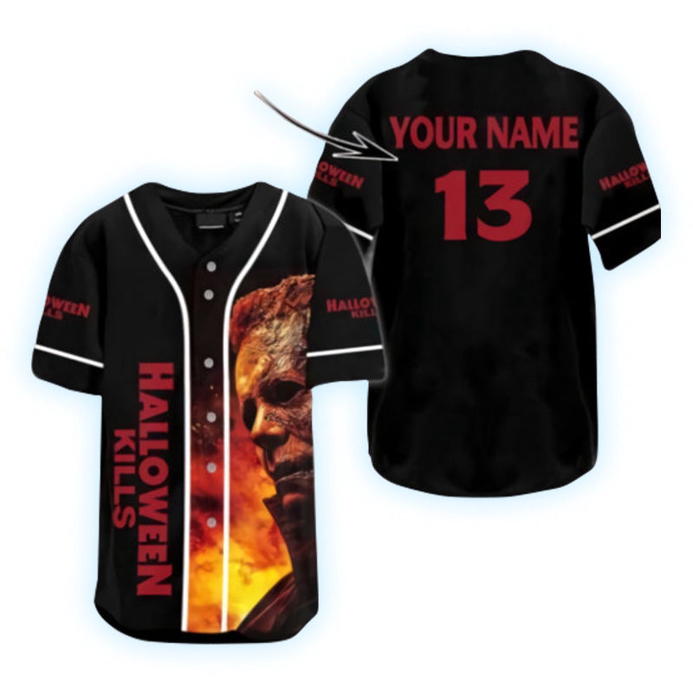 Personalized Michael Myers Halloween Kills Baseball Jersey - Gift for Men Women - Gift for Men Women - lylyprint.com