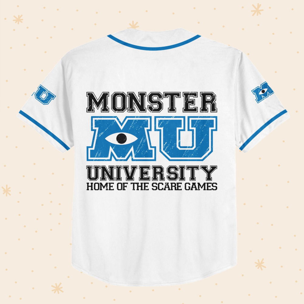 Personalized Monsters Inc Home Of The Scare Games Baseball Jersey - lylyprint.com