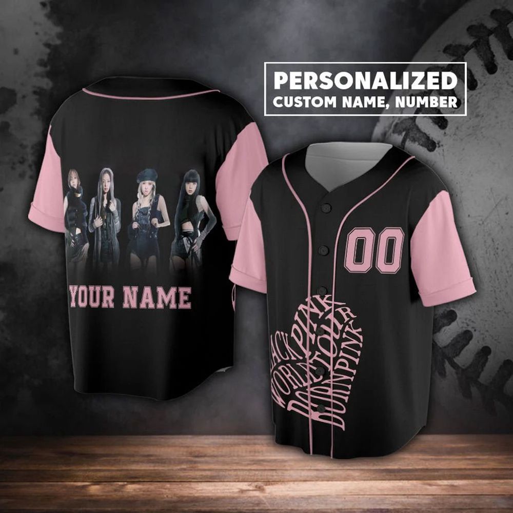 Personalized Name Custom Blackpink Kpop Baseball Jersey - lylyprint.com