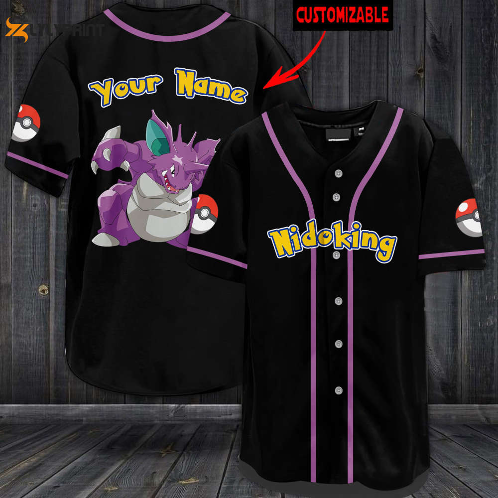 Personalized Nidoking Baseball Jersey - lylyprint.com