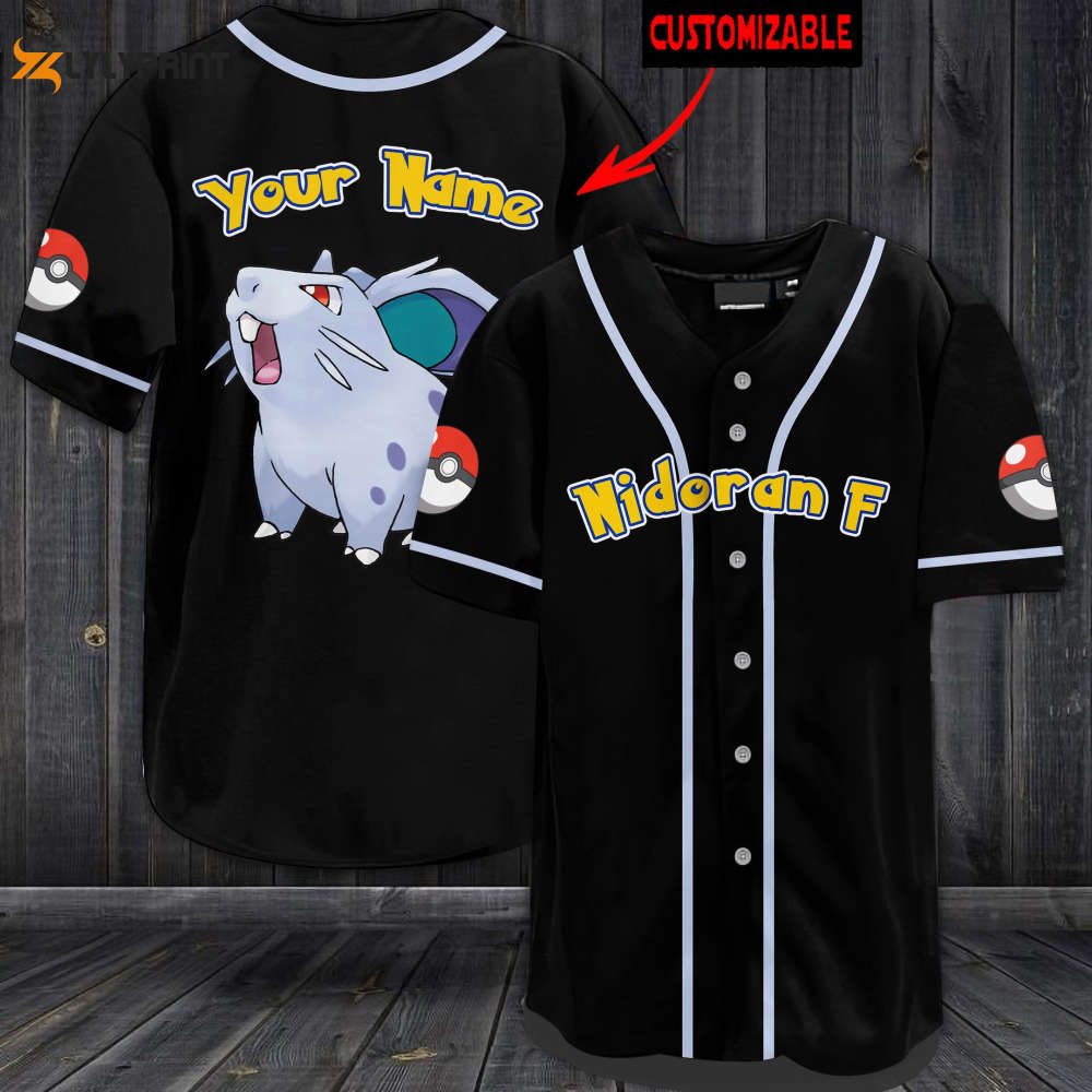 Personalized Nidoran F Baseball Jersey - lylyprint.com