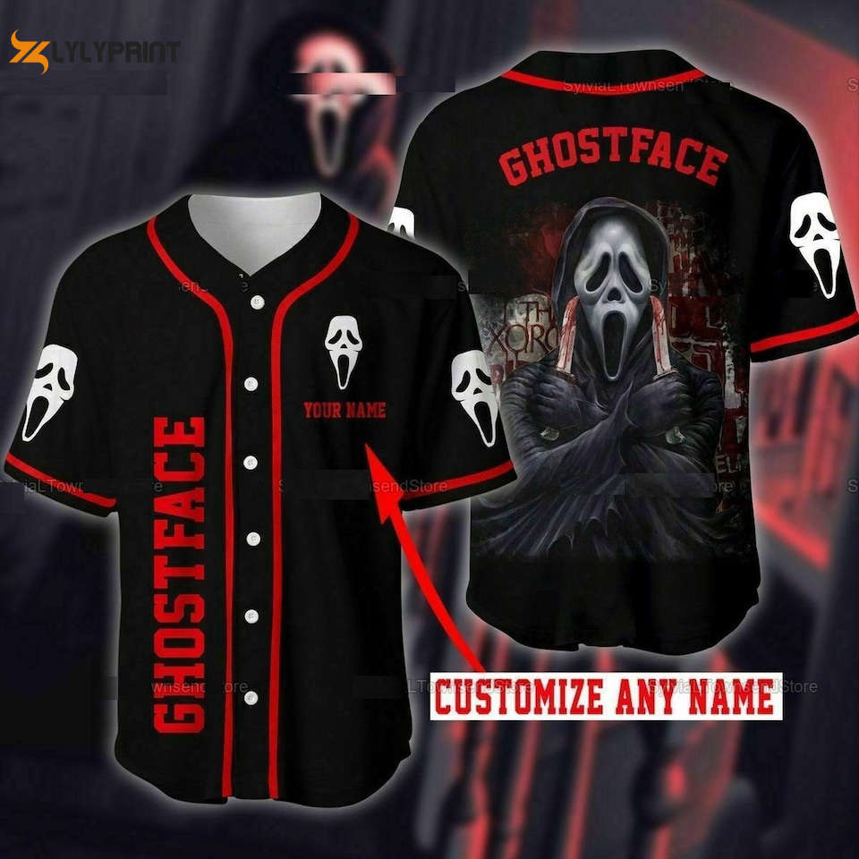 Personalized Nightmare On Elm Street The Ghostface Baseball Jersey Shirt - lylyprint.com