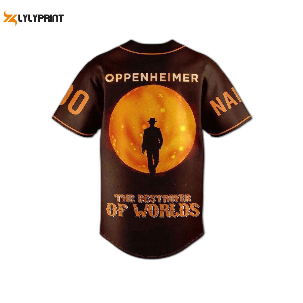 Personalized Oppenheimer Baseball Jersey For Men Women - lylyprint.com