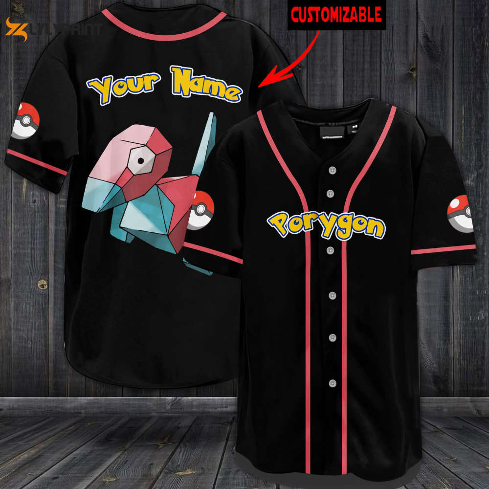 Personalized Porygon Baseball Jersey - lylyprint.com