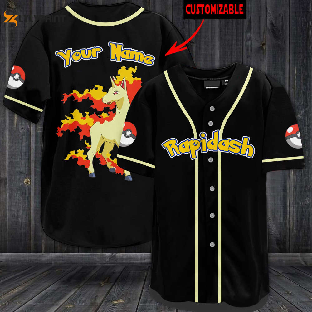 Personalized Rapidash Baseball Jersey - lylyprint.com