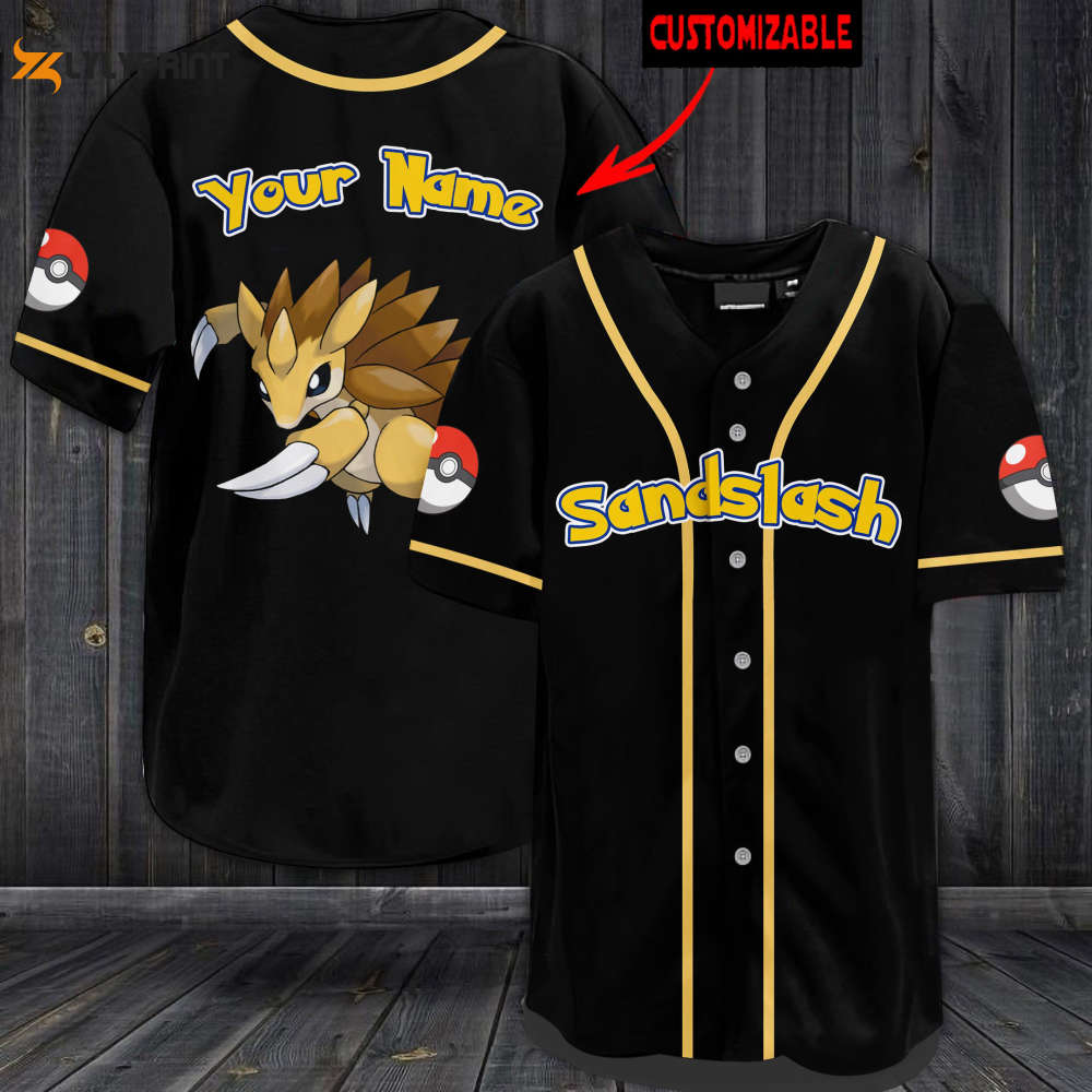 Personalized Sandslash Baseball Jersey - lylyprint.com