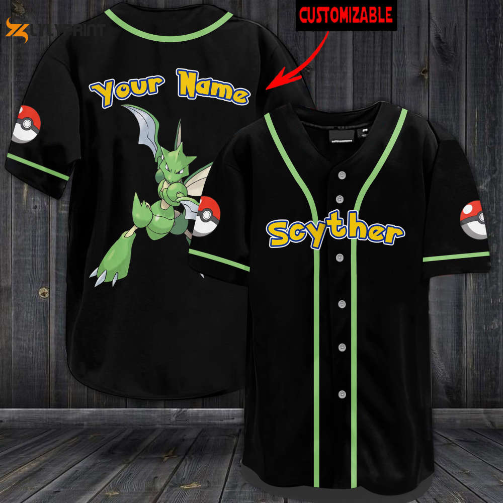 Personalized Scyther Baseball Jersey - lylyprint.com