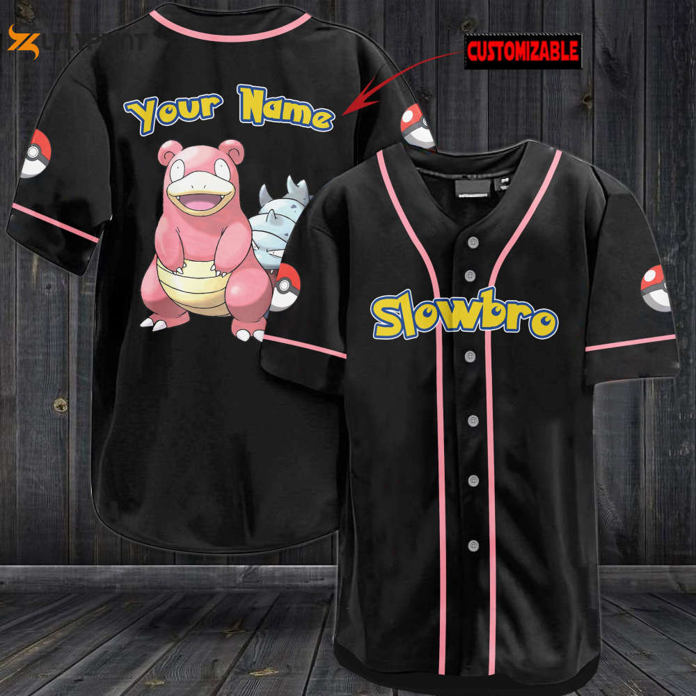 Personalized Slowbro Baseball Jersey - lylyprint.com