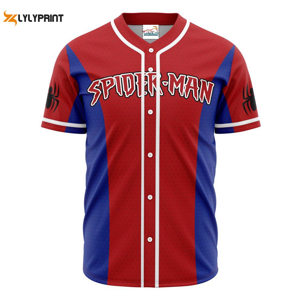 Personalized Spiderman Baseball Shirt, Spider Man Peter Parker Baseball Shirt - lylyprint.com