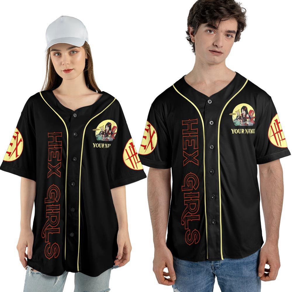 Personalized The Hex Girls Rock Band Music Baseball Jersey For Men Women - lylyprint.com