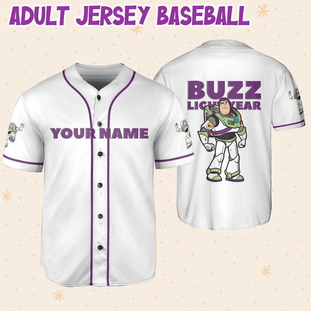 Personalized Toy Story Buzz Lightyear Awesome Baseball Jersey - lylyprint.com