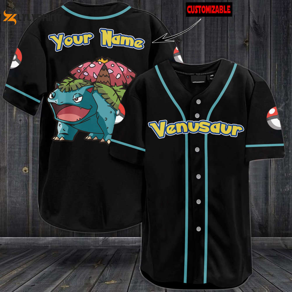 Personalized Venusaur Baseball Jersey - lylyprint.com