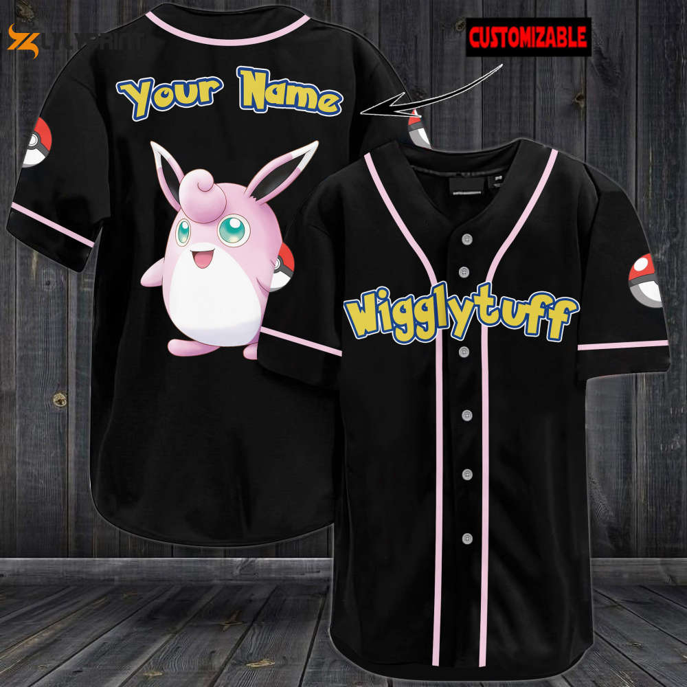 Personalized Wigglytuff Baseball Jersey - lylyprint.com