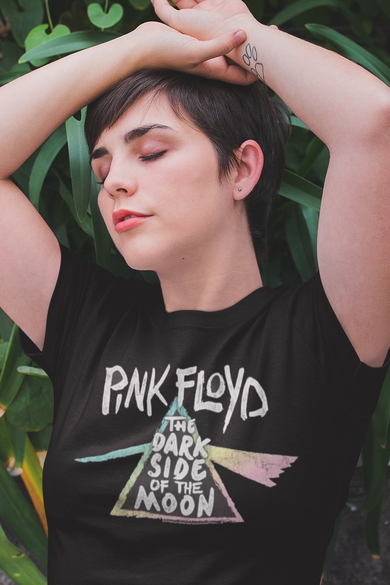 Pink Floyd Dark Side Gradient Boyfriend Tee