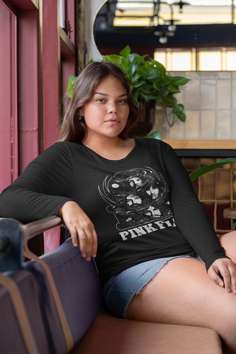 Pink Floyd Full Of Stars Long Sleeve Boyfriend Tee