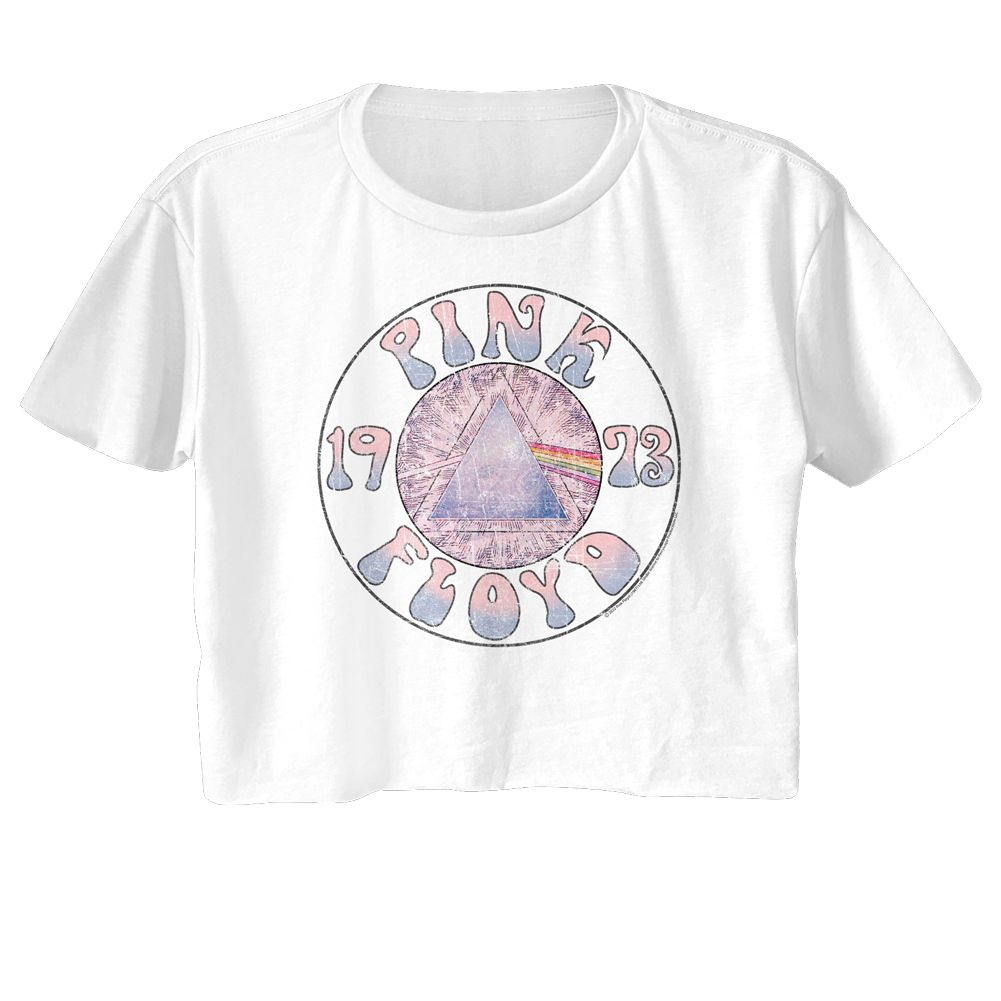 Pink Floyd - Sketch Prism Circle Womens Crop Tee