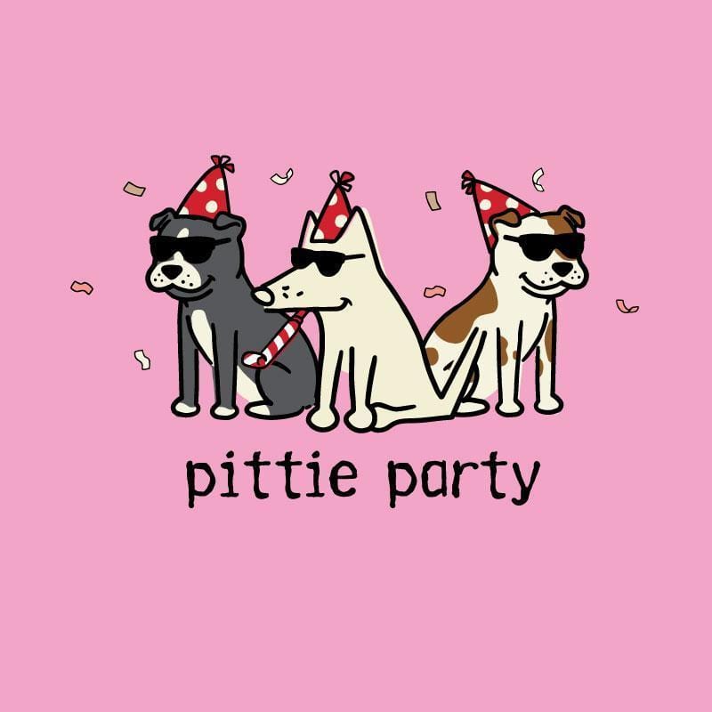 Pittie Party - Ladies T-Shirt V-Neck