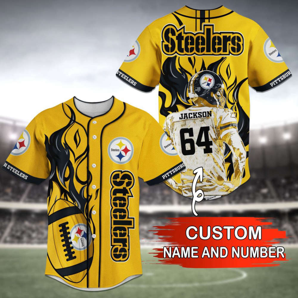 Pittsburgh Steelers Baseball Jersey Personalized Trend 2023 BJ0246 - lylyprint.com