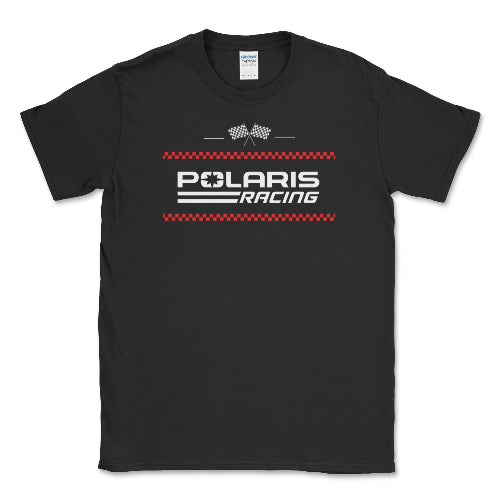 Polaris Men's Big and Tall Racing Flag T-shirt