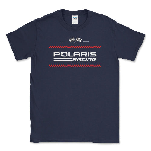 Polaris Men's Big and Tall Racing Flag T-shirt