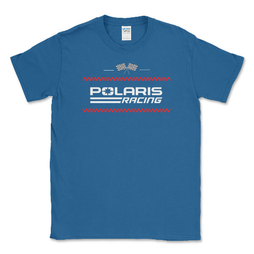 Polaris Men's Big and Tall Racing Flag T-shirt