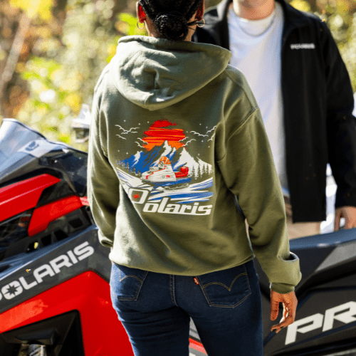 Polaris Retro 70's Snowmobile Hoodie