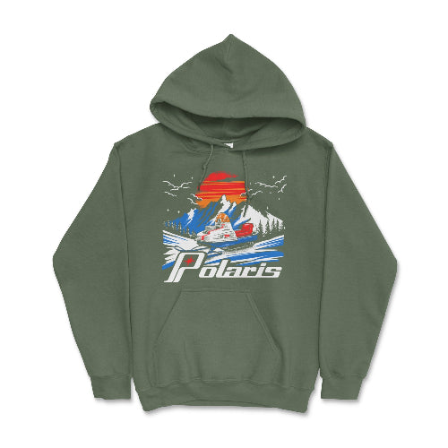 Polaris Retro 70's Snowmobile Hoodie