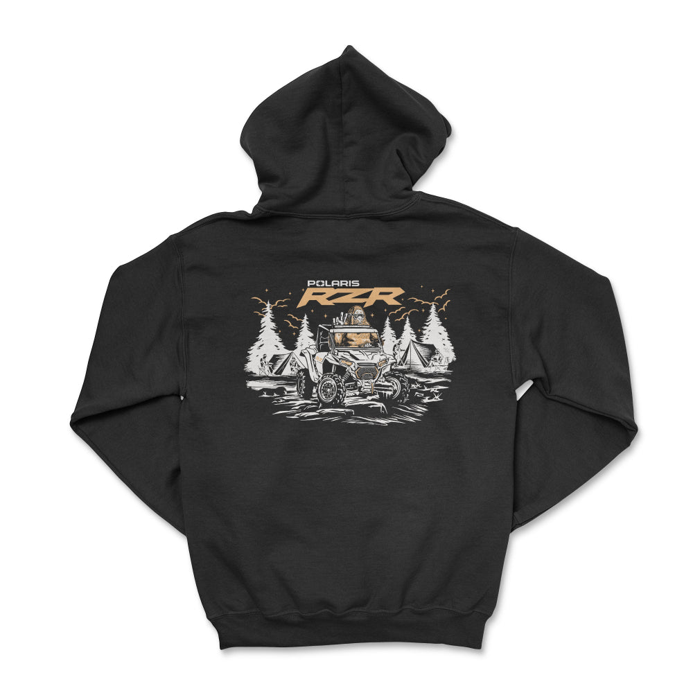 Polaris RZR Bigfoot Camping Peace-Out Zip-Up Hoodie